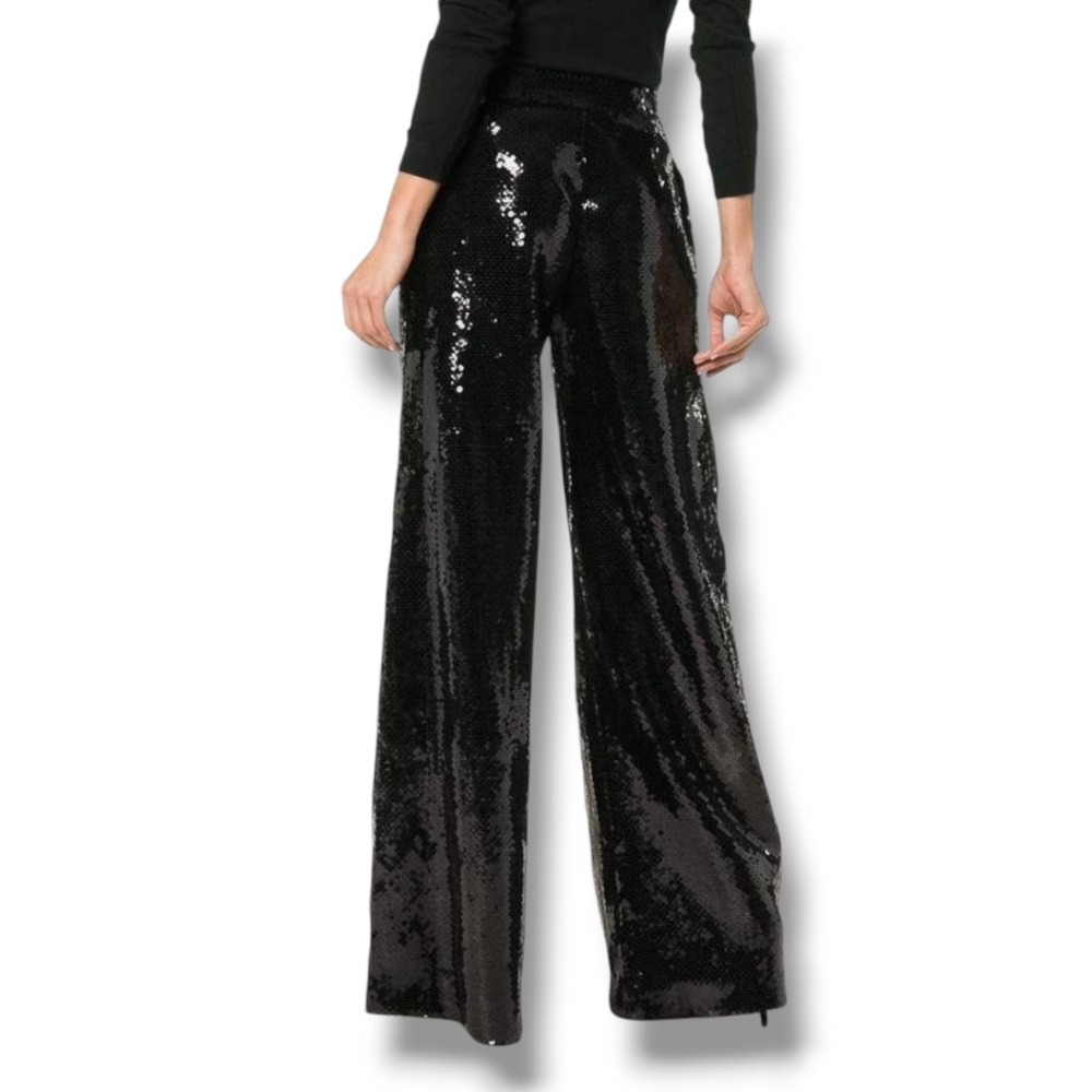Halpern NWT Black Sequin Pants
